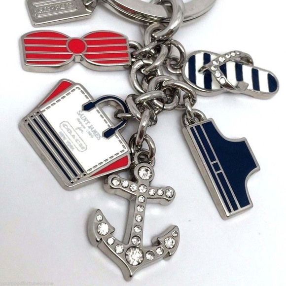 Coach Other - NEW Coach Mix Nautical Beach Boat Key chain Charm